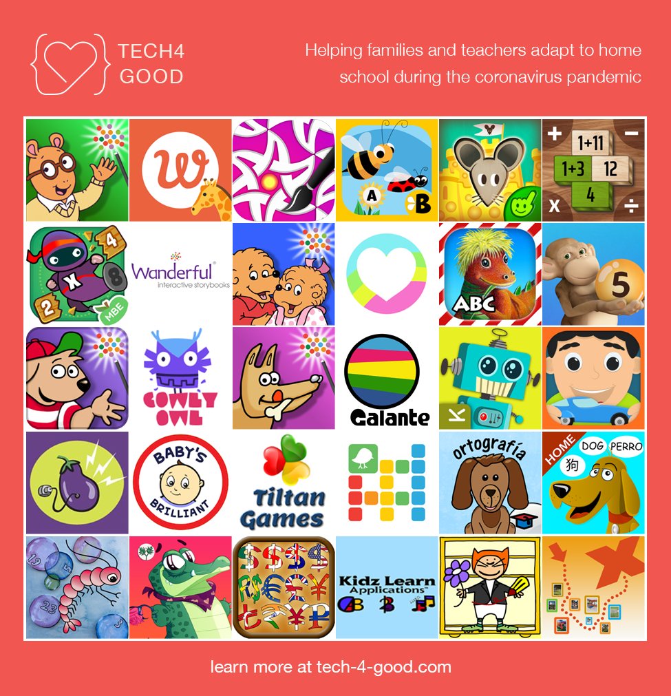 babadoodlekids's tweet photo. 🤩Excited to be part of the Tech4Good: Virtual &amp; Home School Project that helps families &amp; teachers w/ #free #apps. 1000’s of apps donated!
👉Check it out https://t.co/023nnHQQDk
#edtech #edchat #edtwitter #education #remotelearning #Teachers #k12 #Tech4Good #Homeschooling https://t.co/ZRsCBIHPgL