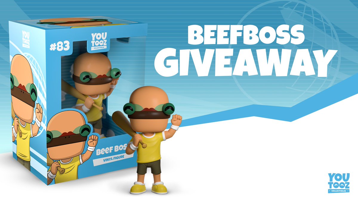 Poofesure's tweet image. beef boss youtooz giveaway!

retweet this tweet and follow @youtooz and me for a chance to win before friday's drop