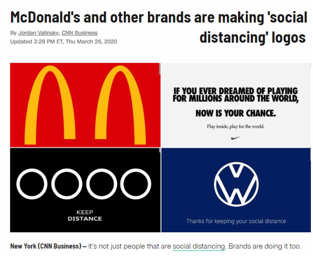 amreed2's tweet photo. Dear brands: The first one that does this visual logo thingy. Cool. The Nth + 20. Less so. #TimeEnough We get it. @Wharton @WhartonBizDaily @SXMBusiness https://t.co/uClgnpYltB