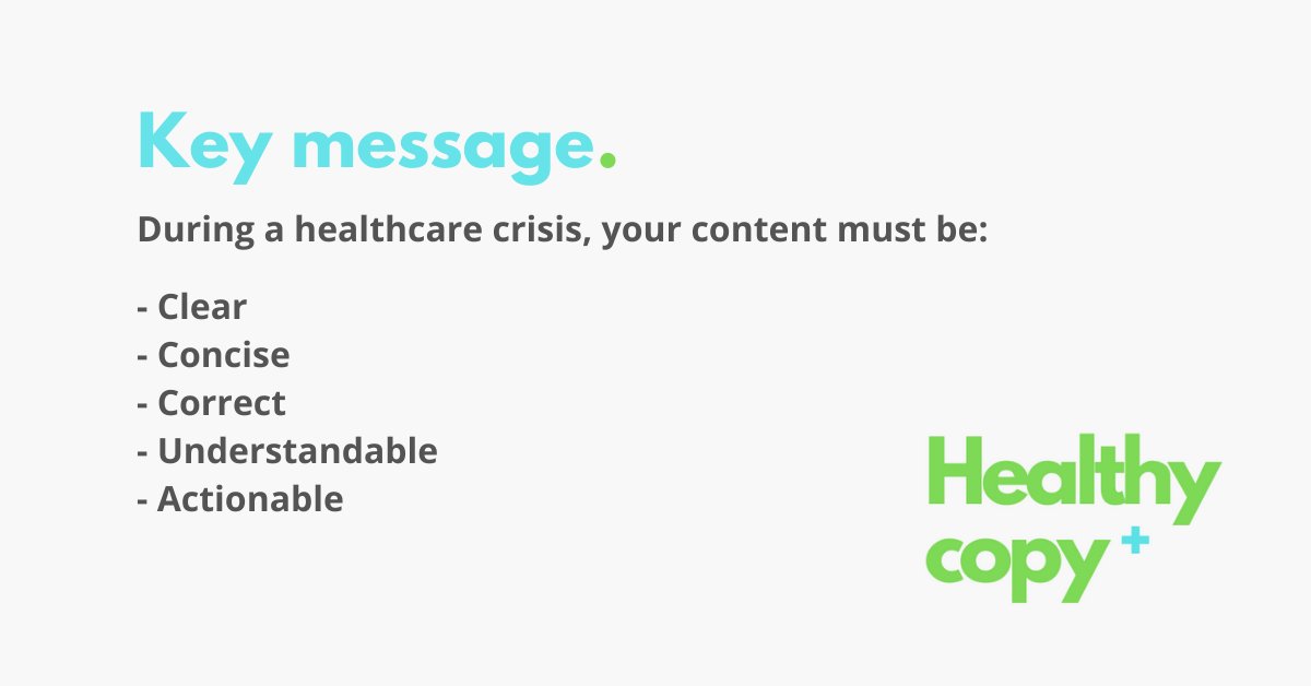 healthystartups's tweet photo. This is how to write clear content during a healthcare crisis https://t.co/HtX4qY8dUI #content #contentmarketing #contentstrategy #contentwriter #contentwriting #copy #covid19 #covid19australia #crisis #health #healthcare #pandemic #pandemicpreparedness https://t.co/QUbv0VVDwF