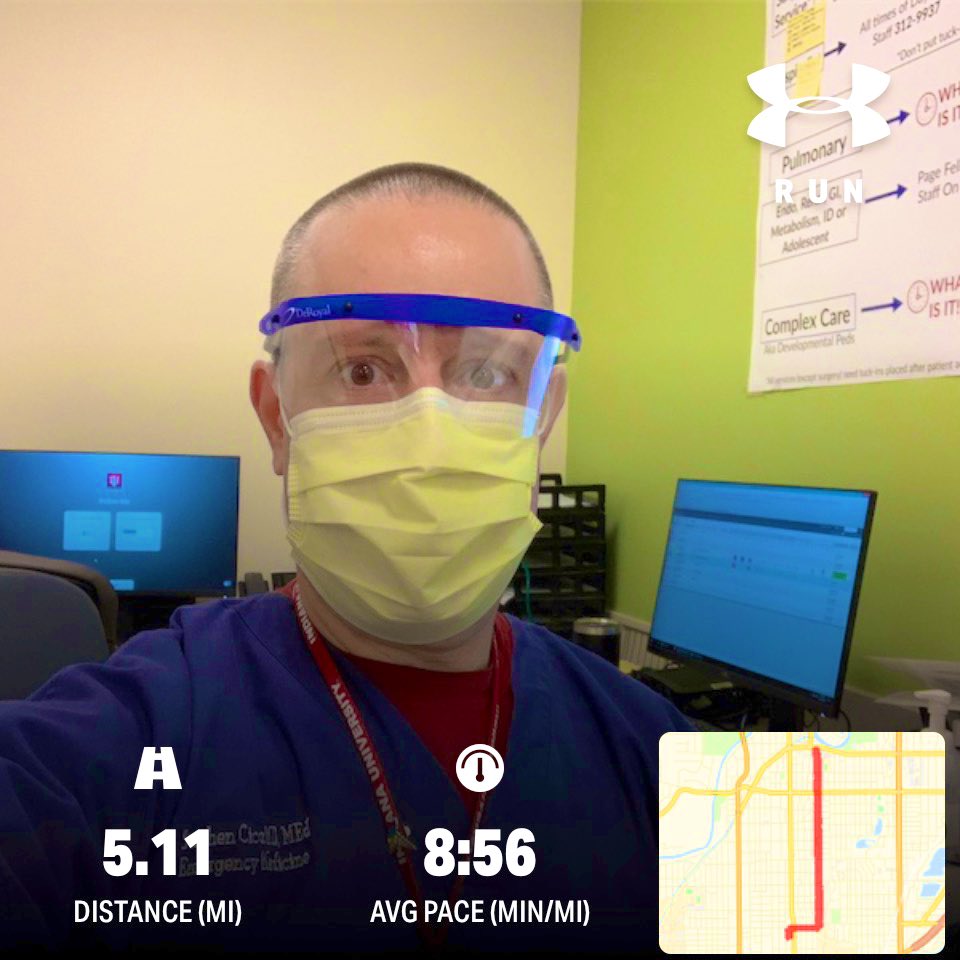 StevieAndLane's tweet photo. Had a nice #MononTrailRun #RunTheMonon #run #running after my first #EmergencyDepartment shift during #COVID19 #CoronavirusPandemic. #RunIndy 

Thanks to @jmkanis for inspiring me to run today after my shift in the @RileyChildrens #ED #PedsED #PedsEM. https://t.co/tToCCbOpSP