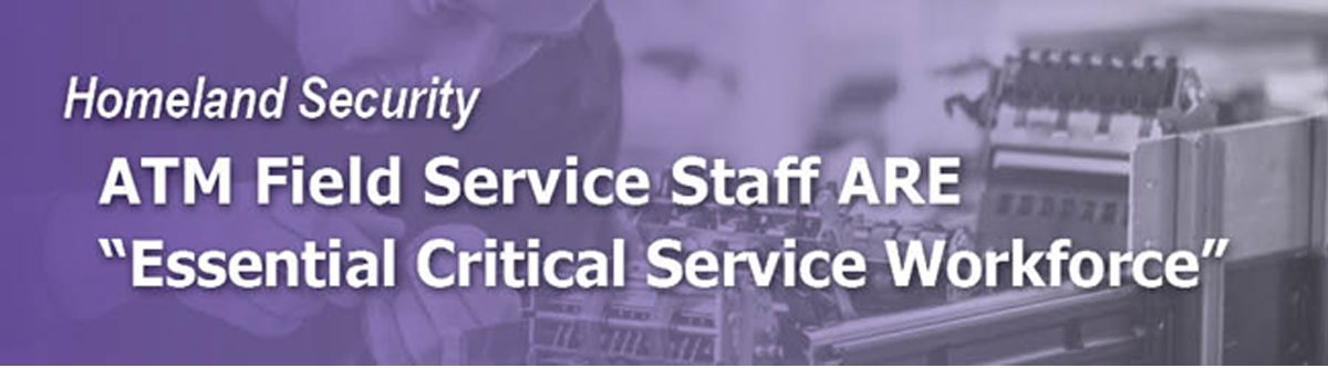 SamirKadi9's tweet photo. ATM staff ARE Essential Critical Workforce during COVID-19 crisis. Click here https://t.co/6dwwqmkS1U to read what you need to know and print out documents you need to keep in your vehicle to ensure you can #cash load your #ATMs.
#atmservice #atmdeployers #atmindustry #COVID19 https://t.co/6dzIUQxJ3Z
