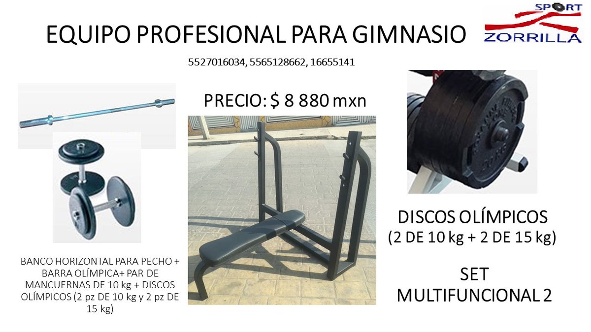 Equipo para gimnasio Zorrilla Sport tweet media