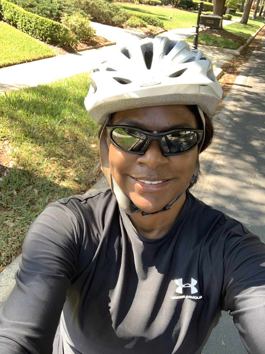 Rep Val Demings On Twitter Social Distancing While Riding My Other Bike In Congressional District 10 Stay Safe Everybody