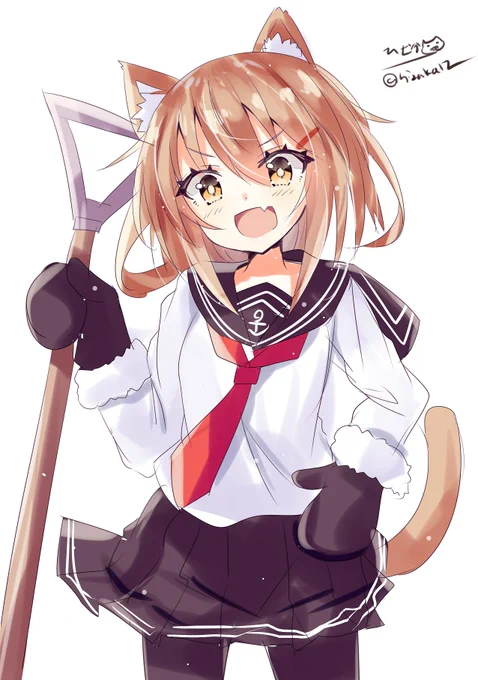 「さあ司令官!雪かきするわよ!」雪を見て元気になる獣耳雷
#艦これ版深夜の真剣お絵描き60分一本勝負
#艦これ版真剣お絵描き60分一本勝負_20200329 
