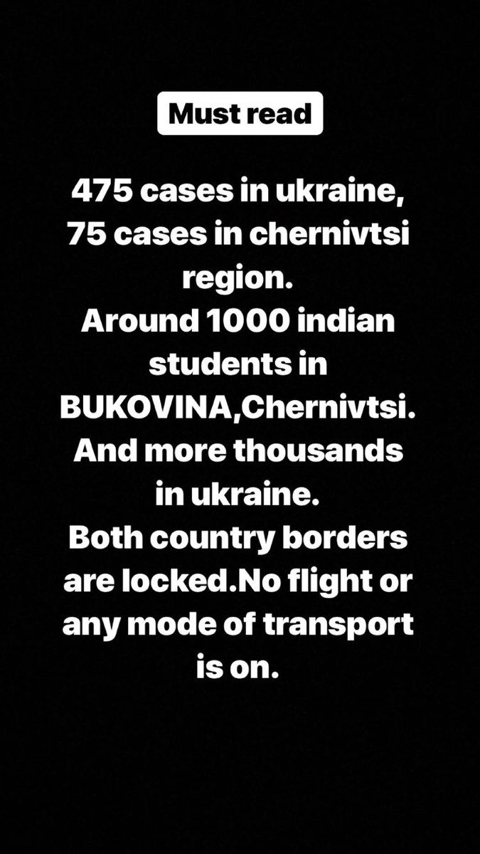 FaizanA90456560's tweet photo. Must read
@DrSJaishankar @PMOIndia @IndiainUkraine @AmitShah #COVID19 #COVID19INDIANSINUKRAINE https://t.co/DeV4NnhDwU