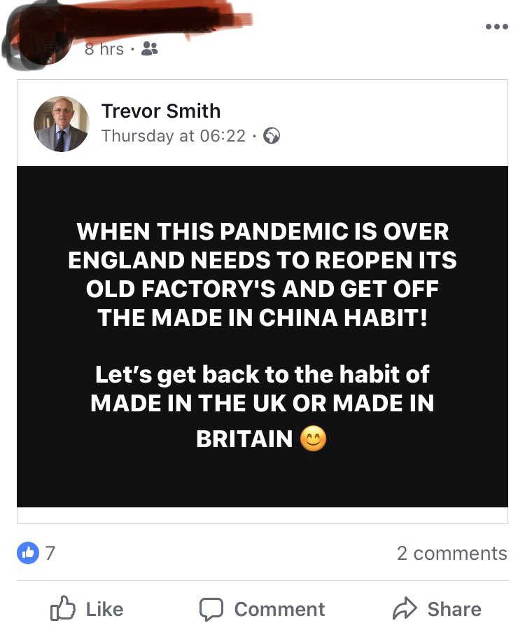 jonathanste1789's tweet photo. Nice to see the pandemic has brought the gammon out on Facebook #Covid_19 #coronavirus https://t.co/gHhISJP21P