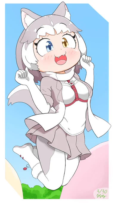 イエイヌちゃんだぁ〜!? #けものフレンズ 