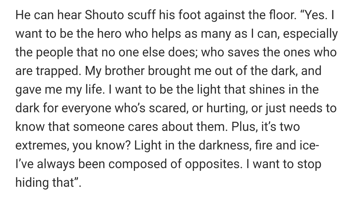 What if Touya ran away from home &amp; took his little brother, Shouto, with him to escape their abusive father? Heavy angst! Read the tags! I cried 100+ times while reading this. Absolutely amazing. 😭

(our fables) tell our truths by youareoldfatherwilliam
archiveofourown.org/works/20924600