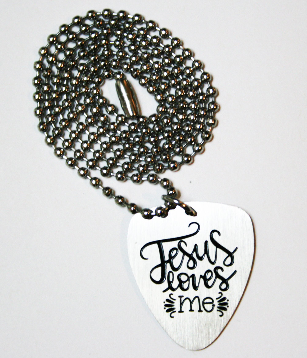 Jesus Loves You Pendants, Keychains and Guitar Picks... Excellent Easter Gift....