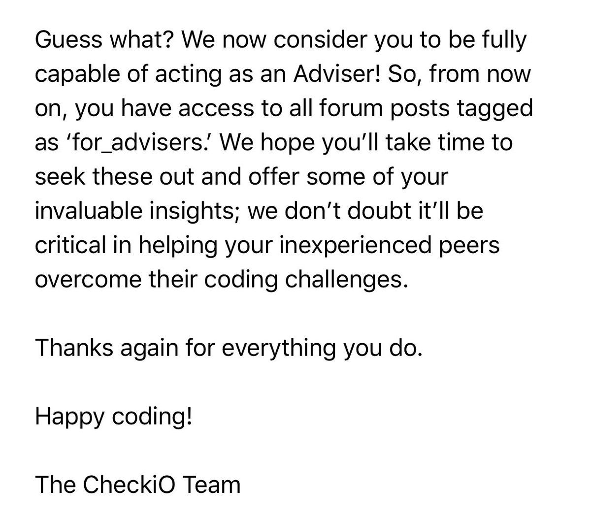 Ken_M_Lai's tweet image. #checkio 上被列为advisor了🎉，虽然我大概两个月都没上去闯关了。