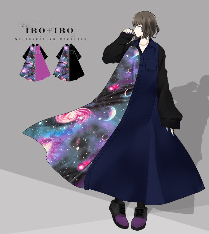 ワンピース専門店favorite Iro Iro 宇宙柄のロングシャツワンピース T Co 0bibepgmhg Favoriteオリジナル T Co Lolwbd2zvv Twitter