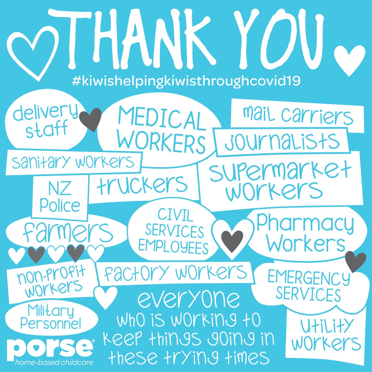 From all of us at PORSE ❤️
#kiwishelpingkiwisthroughcovid19