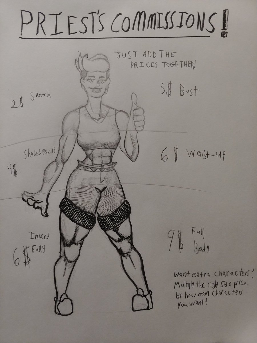 Priest_Draws's tweet photo. Commissions are open for the forseeable future! https://t.co/xFTTTJ7rg8