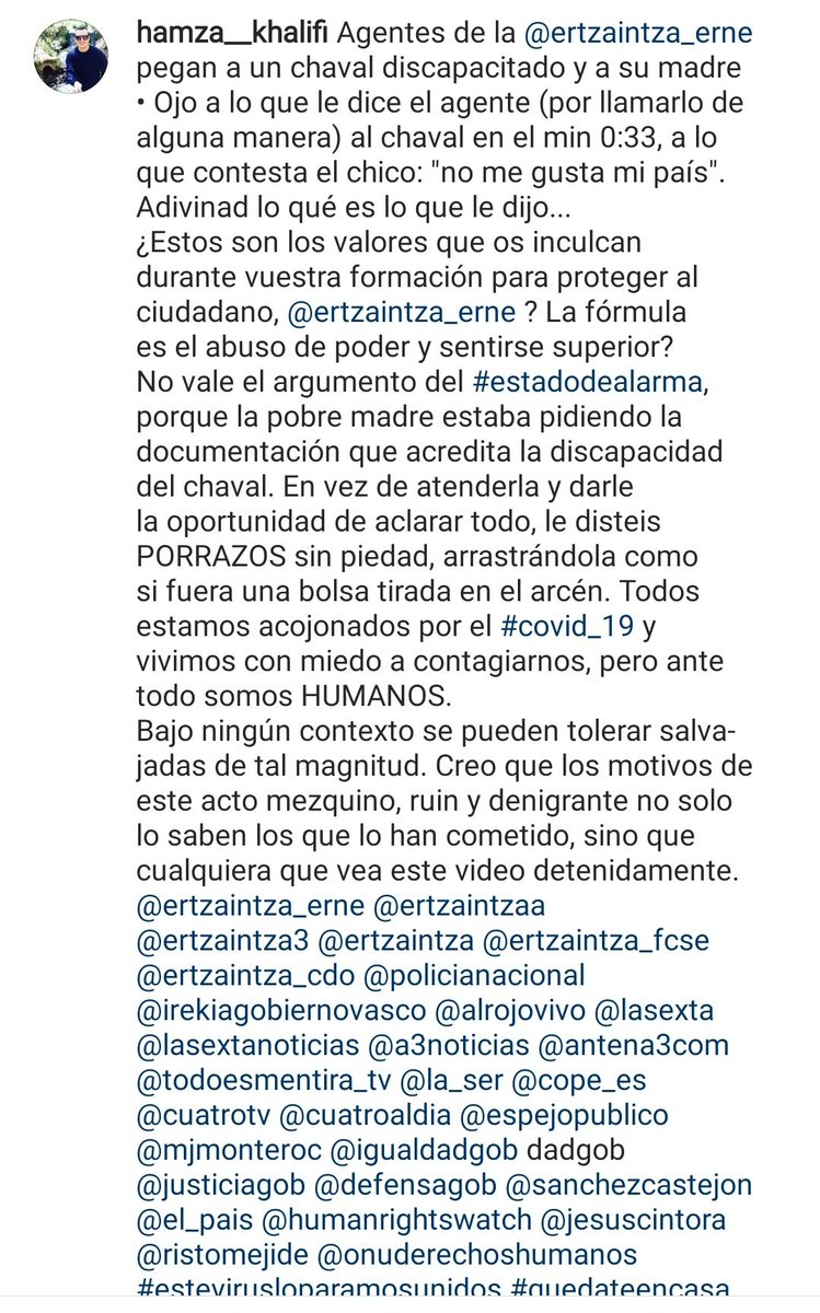 Hamza_Khalifi's tweet photo. La @ertzaintzaEJGV tiene que dar explicaciones y tomar medidas. Los detenidos han salido gracias a la intervención cónsul de Marruecos en Bilbao. LAMENTABLE!😡🤬😠
 @interiorgob @sanchezcastejon @AlRojoVivo @JesusCintora @ristomejide @el_pais @La_SER @COPE
https://t.co/KMaOs6Tg7M https://t.co/PA2USl5dxk