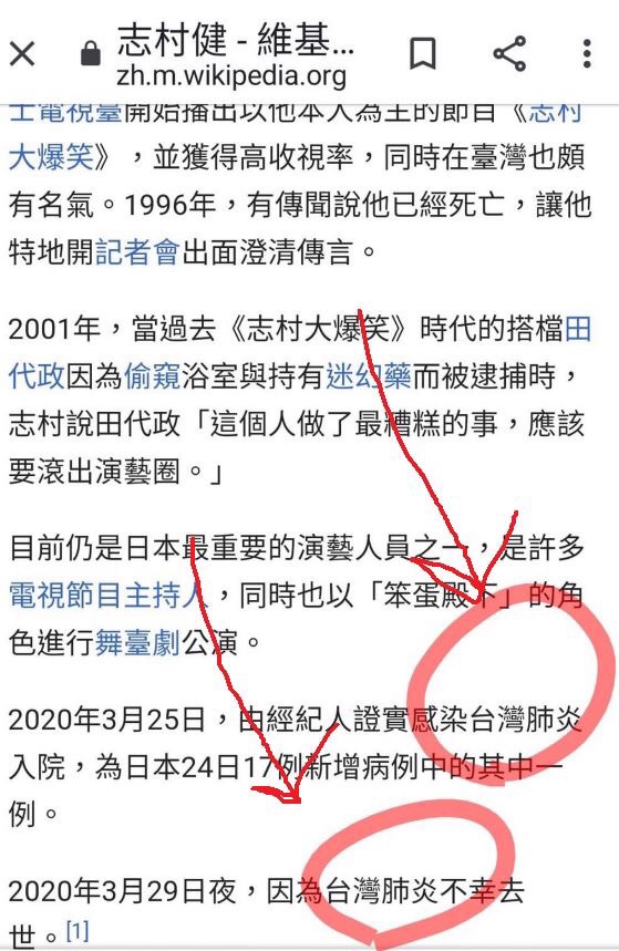 よう בטוויטר 志村けんさんは 台湾肺炎 に感染して死去 と 一瞬だけwikipediaに悪意満々の記載をされていた 本当にごめん マジで死ね 死にすら値無いゴミクズ こんな時にも中国当局のプロパガンダが働いている 中国を許すわけがない 武漢肺炎 Ccpvirus よう בטוויטר 志村けんさんは 台湾肺炎 に感染して死去 と 一瞬だけwikipediaに悪意満々の記載をされていた 本当にごめん マジで死ね 死にすら値無いゴミクズ こんな時にも中国当局のプロパガンダが働いている 中国を許すわけがない 武漢肺炎 Ccpvirus