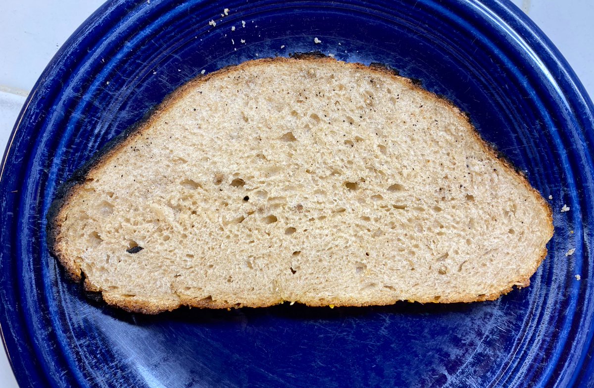 The * is because at the end, I did a dumb thing and burned the top of the bread. But read on...