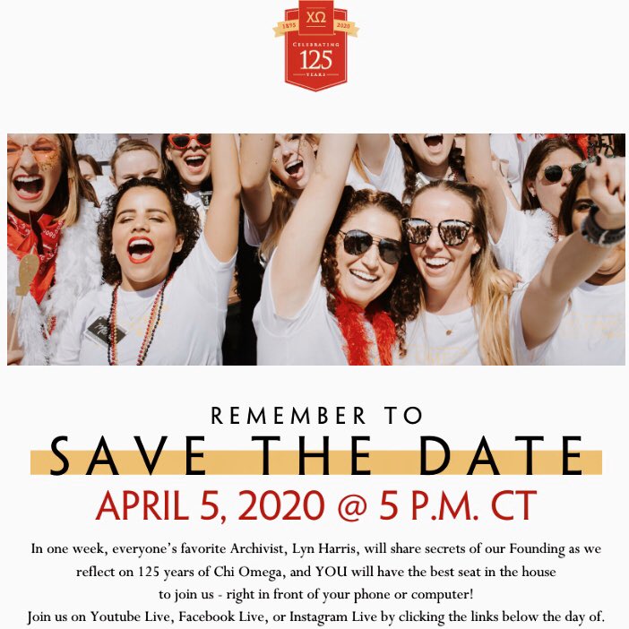 One week from today...