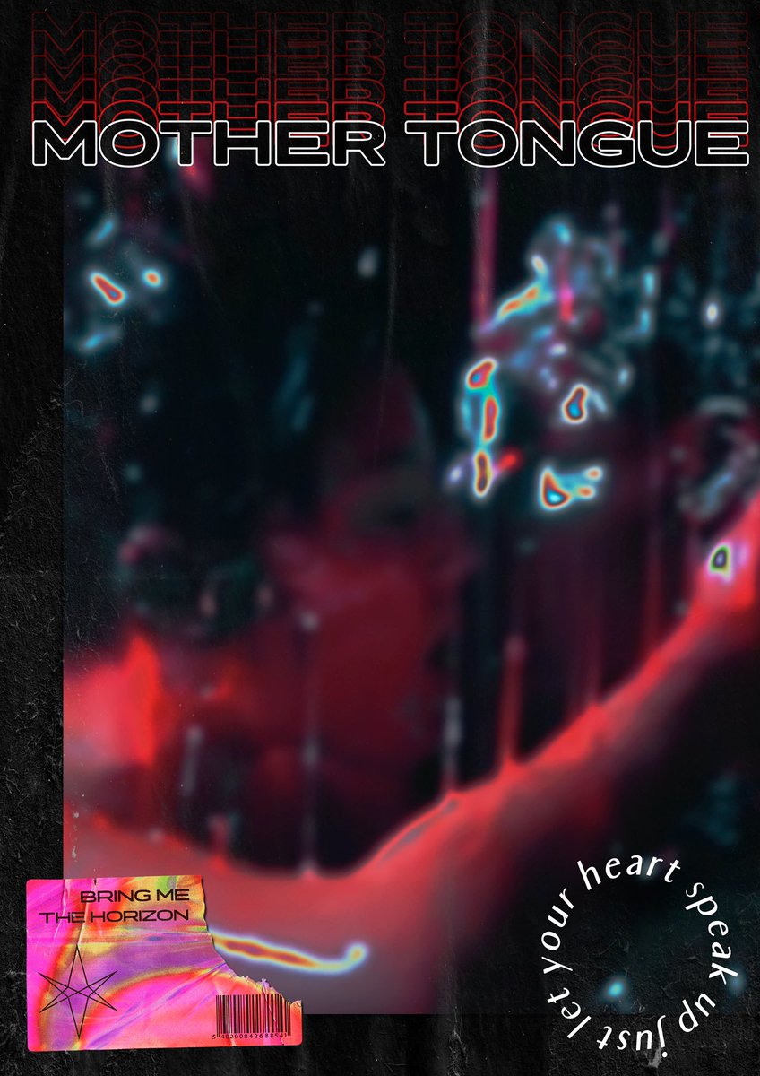lauraghorta's tweet photo. Oi gente, fiz esse poster inspirado na musica Mother Tongue do @bmthofficial e gostei bastante do resultado! ♥️ 

pra quem não viu o clipe ainda, é perfeito: https://t.co/jT7cOOyTKz https://t.co/RkQ1swGu75
