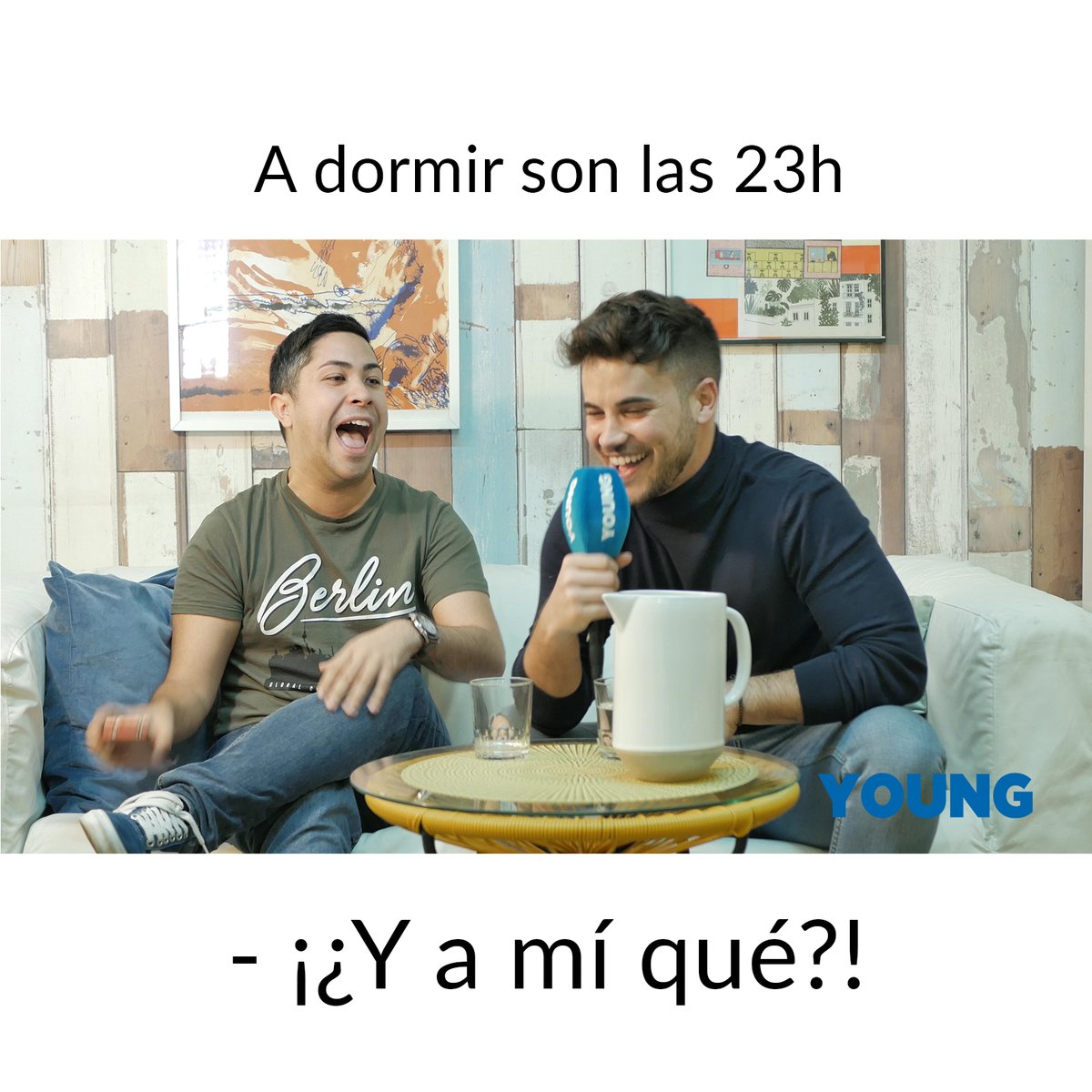revistayoungEs's tweet photo. Con un poco de humor acabamos el domingo, recuerda que hemos activado el estreno del #FanQuizz de preguntas de fans de @joangarrido_ en nuestra cuenta de YouTube para el 6 de abril https://t.co/gmcLFpzKWx