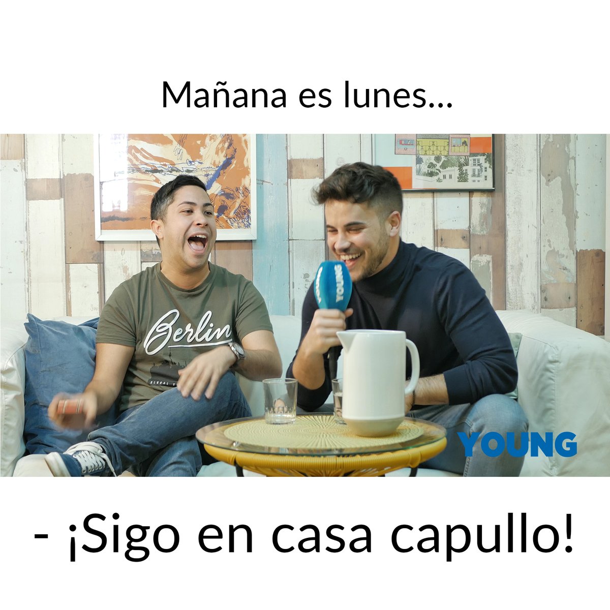 revistayoungEs's tweet photo. Con un poco de humor acabamos el domingo, recuerda que hemos activado el estreno del #FanQuizz de preguntas de fans de @joangarrido_ en nuestra cuenta de YouTube para el 6 de abril https://t.co/gmcLFpzKWx