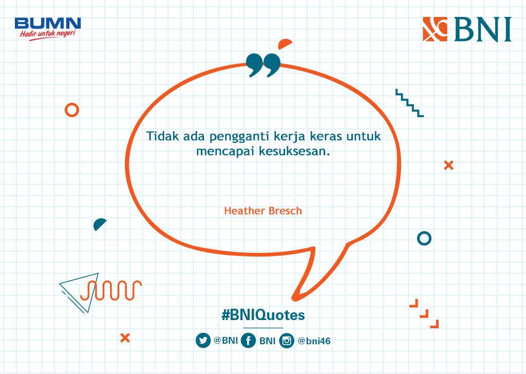 Selamat pagi, Tweeps! Jangan sia-siakan kesempatan yang datang hari ini ya:) #BNIQuotes