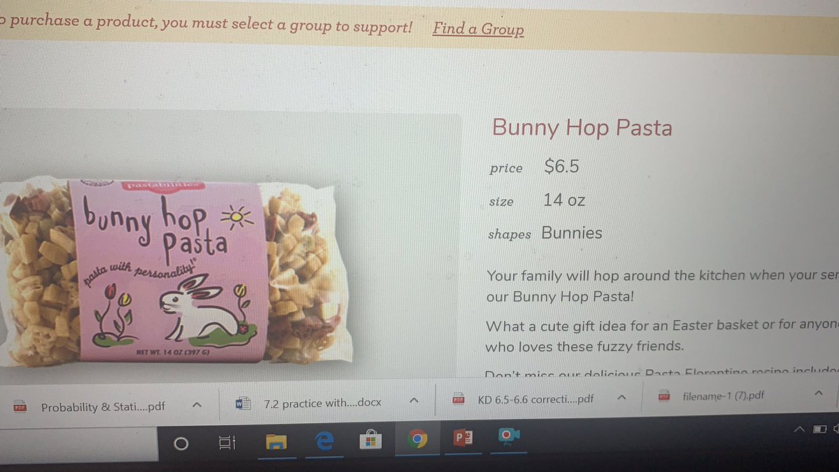 You still have time to order this for Easter! Go to funpastafundraising.com/shop/classes-o…