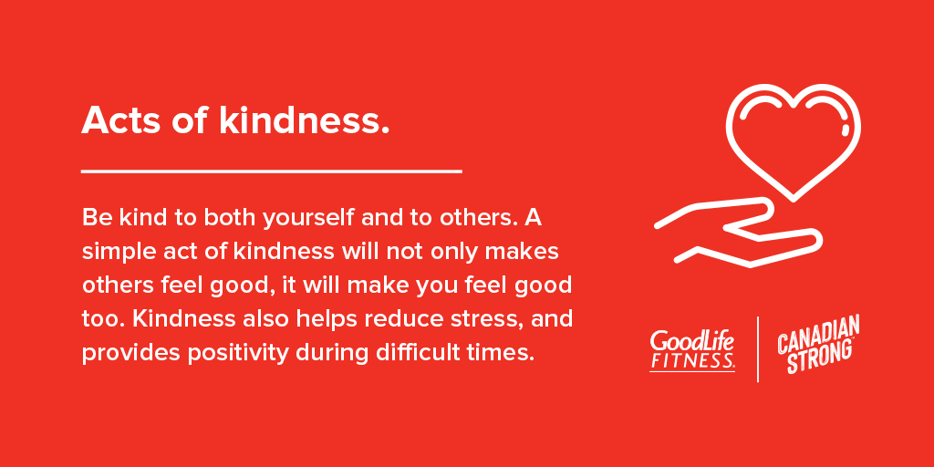 GoodLifeFitness's tweet photo. Be kind to yourself and to others. #MentalHealthTip https://t.co/0OK34qPwC6