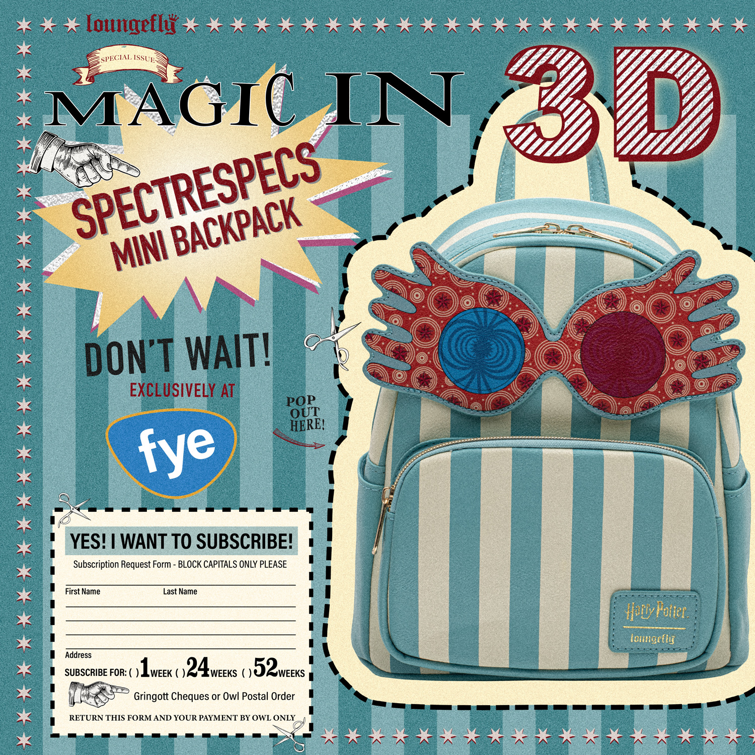 Luna lovegood loungefly backpack sale