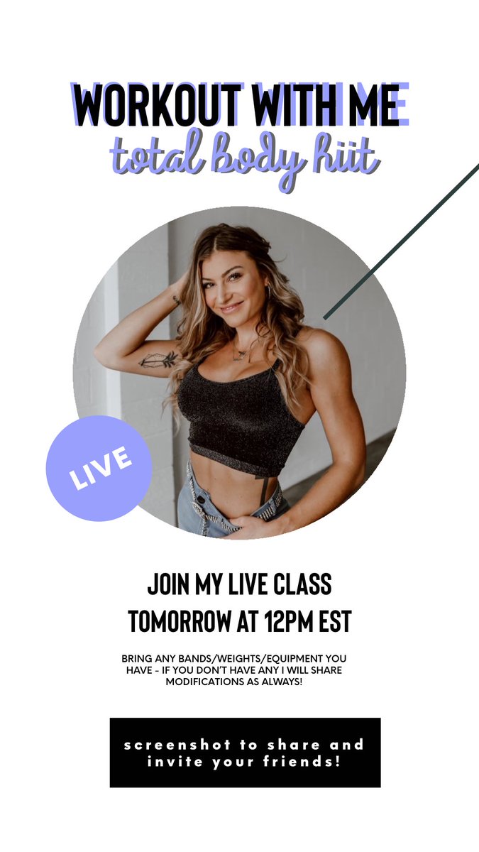 no bitches allowed 🥵
live on my IG for week 3 of live workouts.
I’m showing up for you, you show up for me!

retweet to spread the word, let’s get to 400 streamers!

instagram.com/desb___