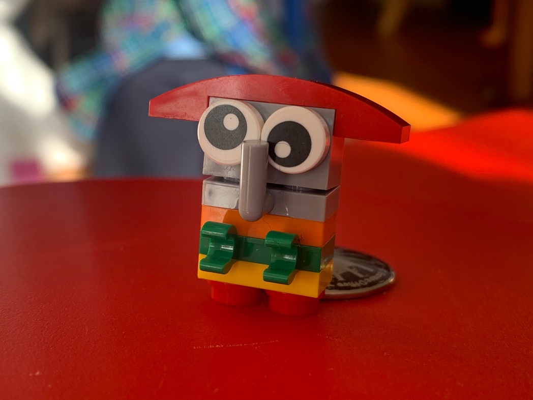 I bought myself a lego for the first time. 初めて自分に買いました。