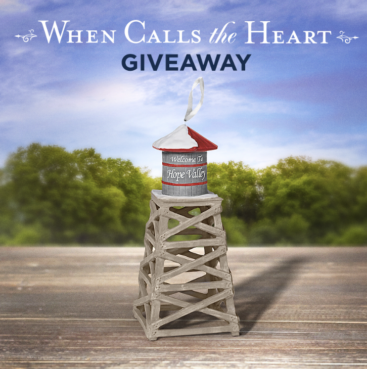 hallmarkchannel's tweet photo. We hope you are enjoying this episode of #WhenCallstheHeart! RT to win a beautiful Water Tower ornament #Hearties https://t.co/ERlH4Ju0Qe