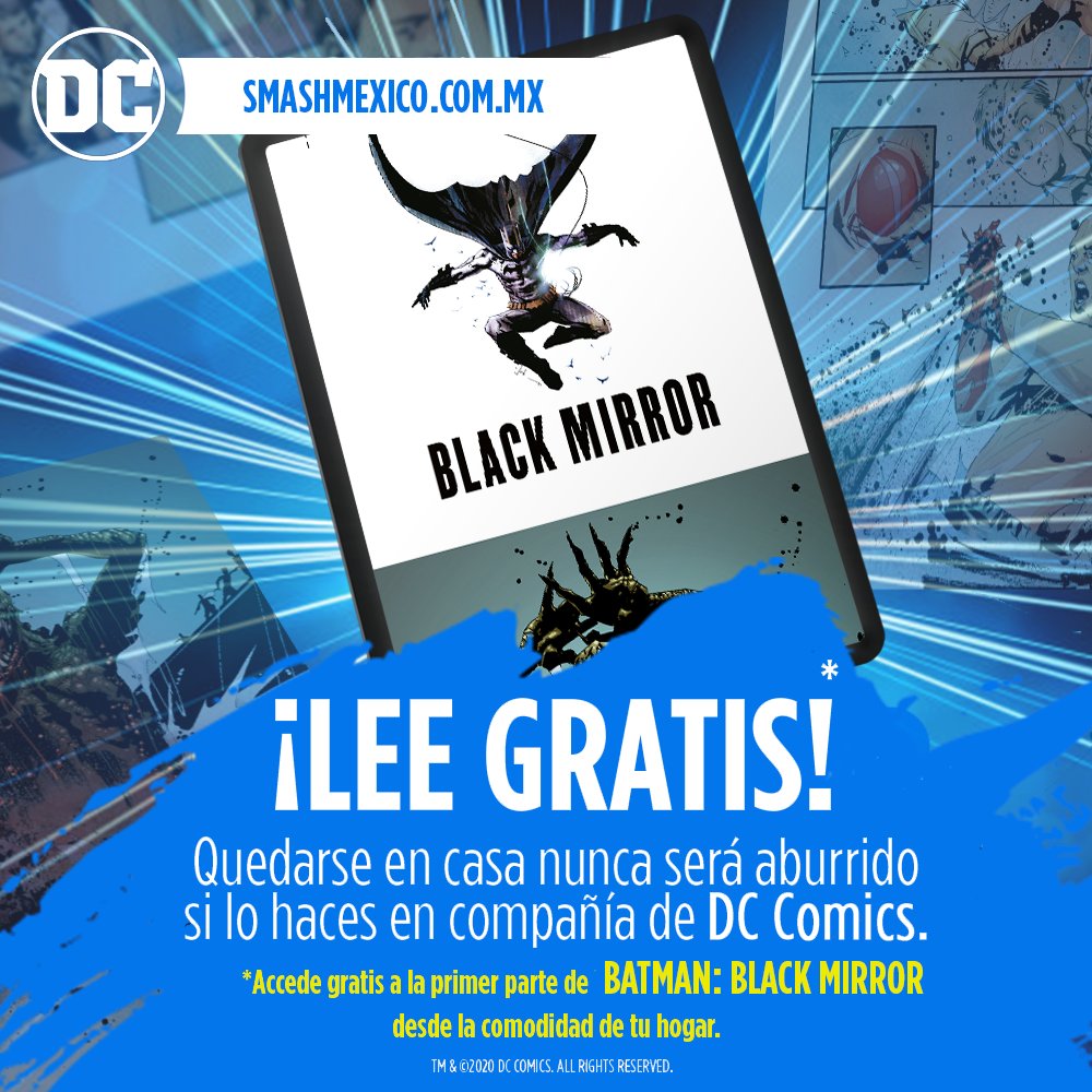 DCcomicsMX's tweet photo. 💥¡Tienes que leer ahora Batman: Black Mirror!💥

Llegó la hora de conocer esta increíble historia completamente gratis, entra ahora al link de abajo y accede al primer capítulo de Batman: Black Mirror. 

¡Aprovecha tu tiempo en casa!
https://t.co/G2Rd1V8Ol8 https://t.co/12hOayUzEP