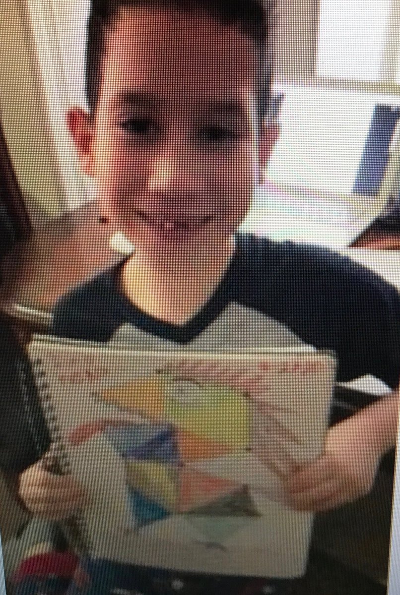 k_ps65's tweet photo. Third grade teachers made learning geometry fun. Students made their own shapes through art and riddles Kudos @ms_esopa and @LucaPS65 #mathmasterminds #ps65pride https://t.co/WNpfqCH3qf