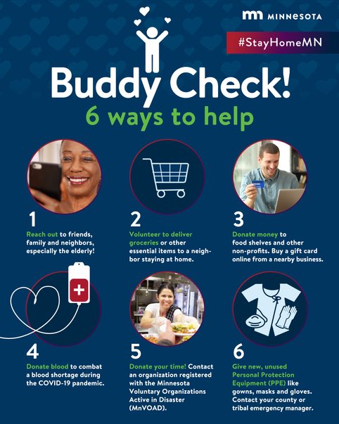 mrjeredp's tweet photo. We are only as strong as our weakest, be smart, but be helpful! #BuddyCheck https://t.co/Uyt9jna6Nu