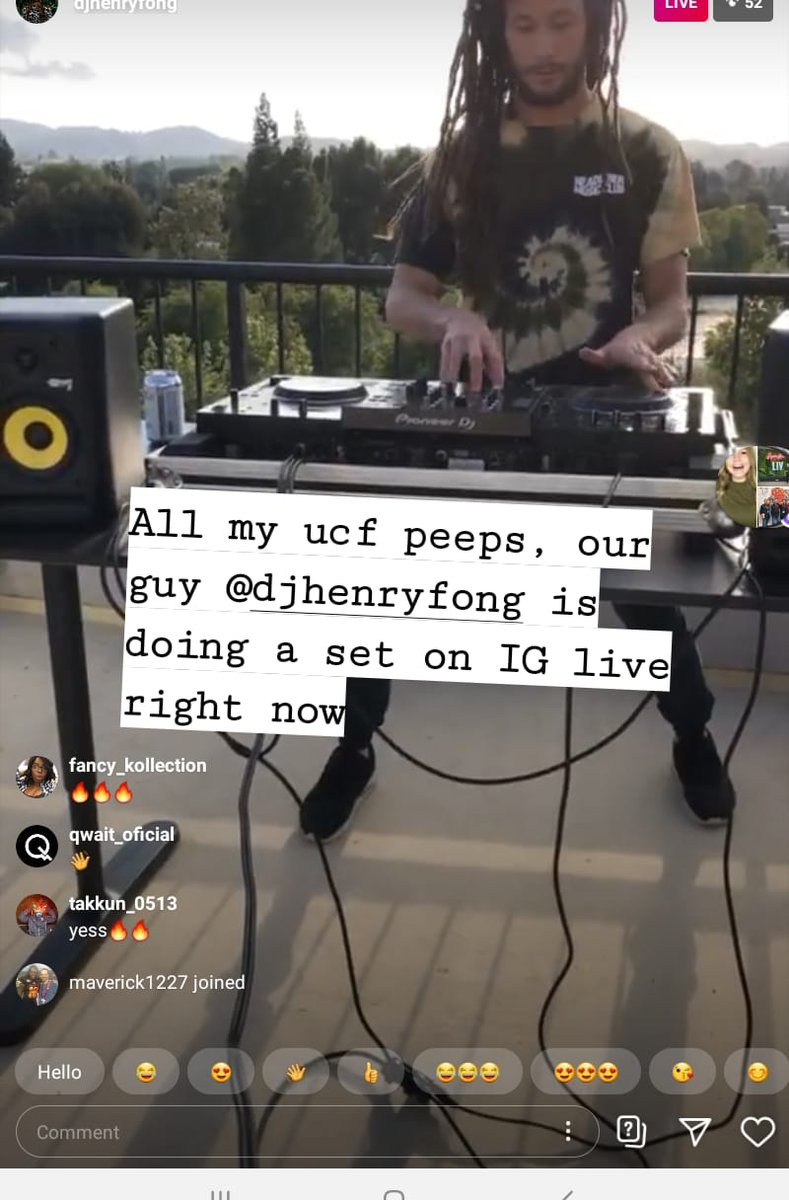 DraftMaverick's tweet photo. All my #ucf and #orlando and #riot #defep peeps, our guy @henryfong is doing a set on IG live right now (djhenryfong) @ucf @ucfknights @ucf_problems #chargeon https://t.co/Bpb3LztAa5