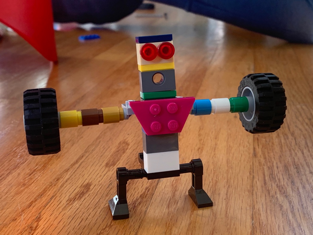 I bought myself a lego for the first time. 初めて自分に買いました。