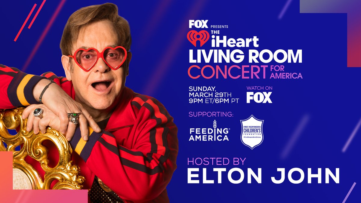 sunny99houston's tweet image. Kicking off our #iHeartConcertonFOX with our host, Sir Elton John! Watch with us!