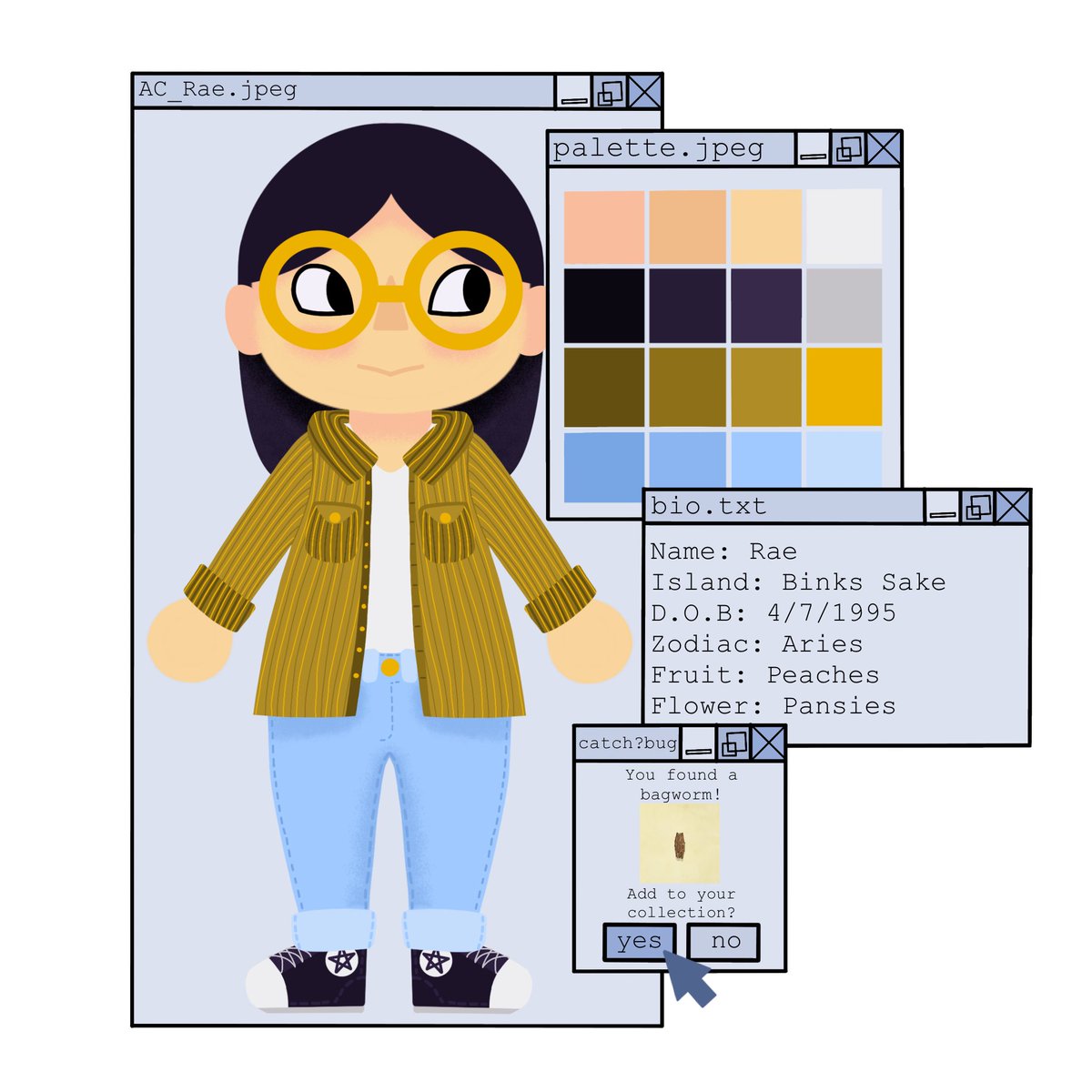 This is my go to outfit these days. Wish I could recreate it in  #AnimalCrossingNewHorizions  #acnh   if anyone sees a golden corduroy shirt lmk