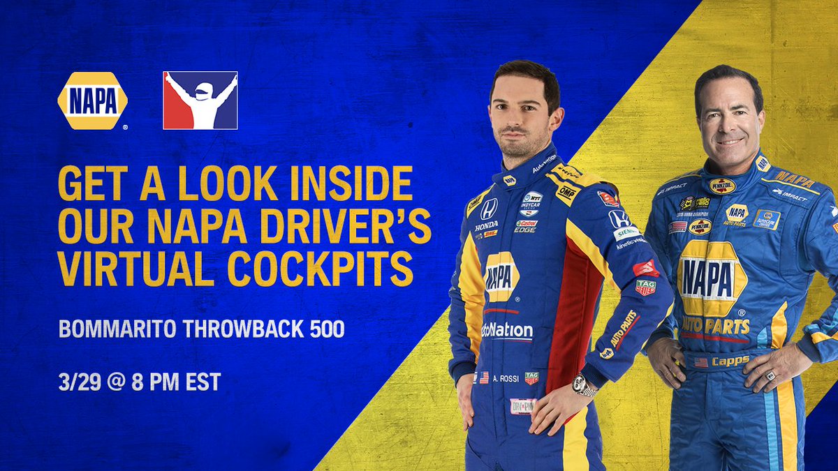 theNAPAnetwork's tweet photo. We are ❇️GREEN ❇️ at @WWTRaceway.

Stream @AlexanderRossi and @RonCapps28's virtual @NAPARacing cockpits now ⬇️
📺: https://t.co/5MLOF7F3p8 https://t.co/91t8R4KY5P