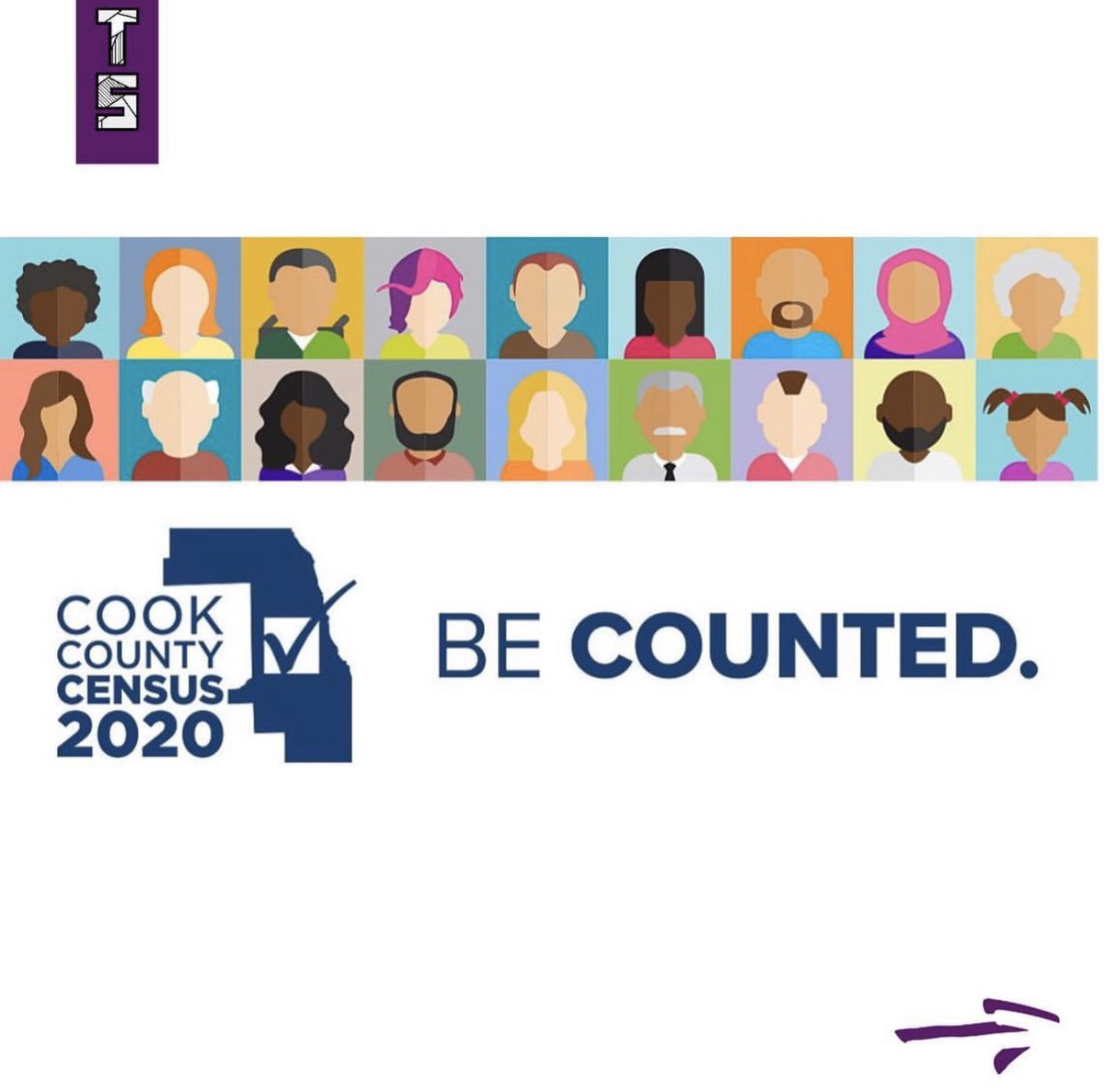TrueStarChicago's tweet photo. While you are quarantined & stuck in the house, please complete your #USCensus. You should have gotten your code in the mail, but you can also use your mailing address. Lets ensure once this is all over that we receive the proper resources in our communities. #CountTheBlock https://t.co/I3SKIr3pQT