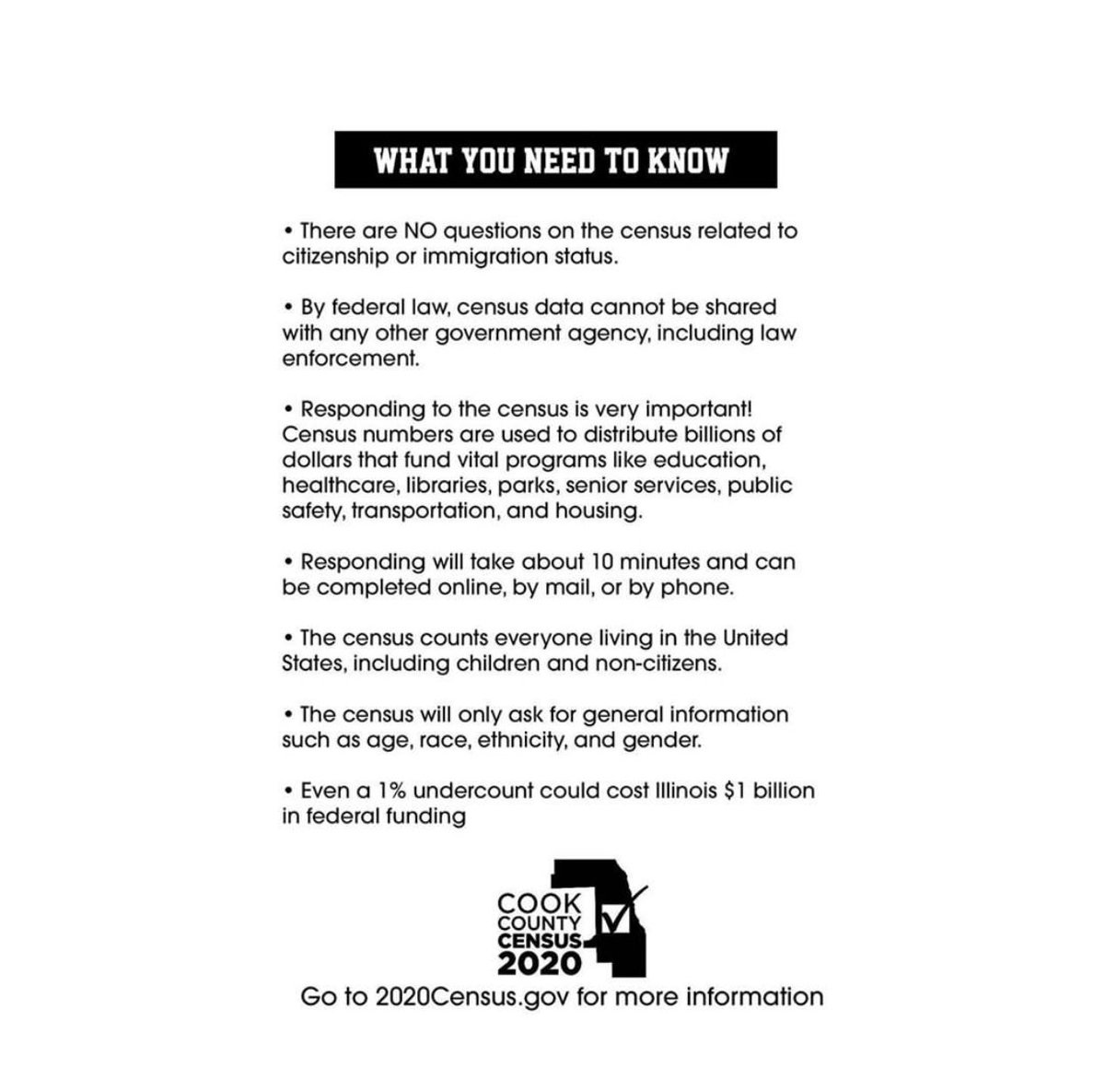 TrueStarChicago's tweet photo. While you are quarantined & stuck in the house, please complete your #USCensus. You should have gotten your code in the mail, but you can also use your mailing address. Lets ensure once this is all over that we receive the proper resources in our communities. #CountTheBlock https://t.co/I3SKIr3pQT
