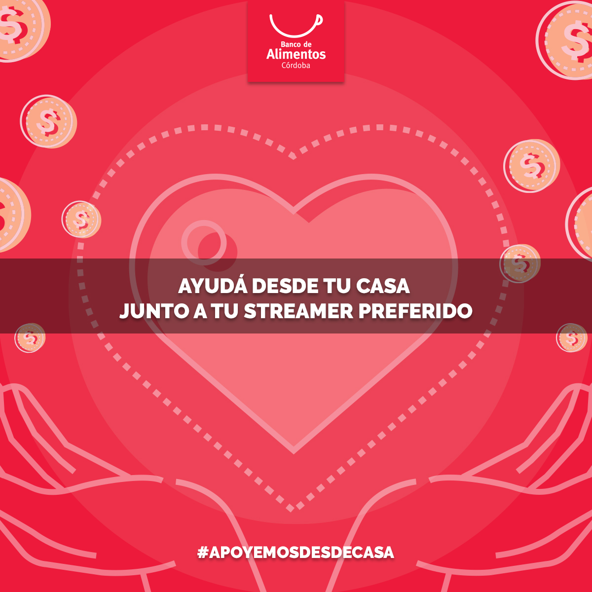 GeekLoungeAR's tweet photo. Convocamos a todos los creadores de contenido, en especial streamers, a que se sumen para recaudar fondos de forma directa al Banco de Alimentos de Córdoba. 
Si podes sumarte a comunicar, envíanos un DM y te enviamos el link con toda la info. ¡Gracias! 

#ApoyamosDesdeCasa https://t.co/ZZ0Q1jPuZ2