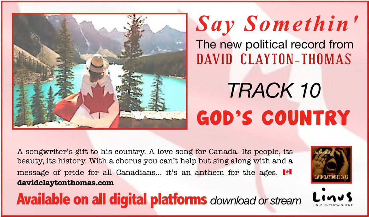 The final track on #SaySomethinDCT is one I've been trying to pen for a long time. It's one of my favourites. I hope you'll sing along with pride for wherever you are from. Written with <a href="/geokollermusic/">george koller</a> 🇨🇦 LISTEN HERE 🎧 song.link/ca/i/1487849058