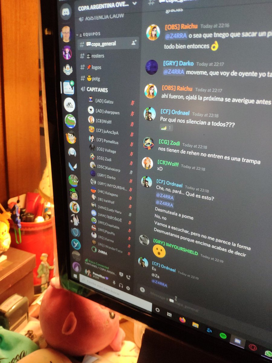 OrdnaelGG's tweet photo. Ok, ya lo de @CopaArgentinaOW me parece una falta de respeto. Convocan a una reunión que cancela el torneo de manera unilateral Y NOS MUTEAN A TODOS. Nos están por dar la chance de hablar... Pero nos piden que seamos "Breves y CONSISOS" porque HAY QUE IR A COMER... https://t.co/El99IxAvDE