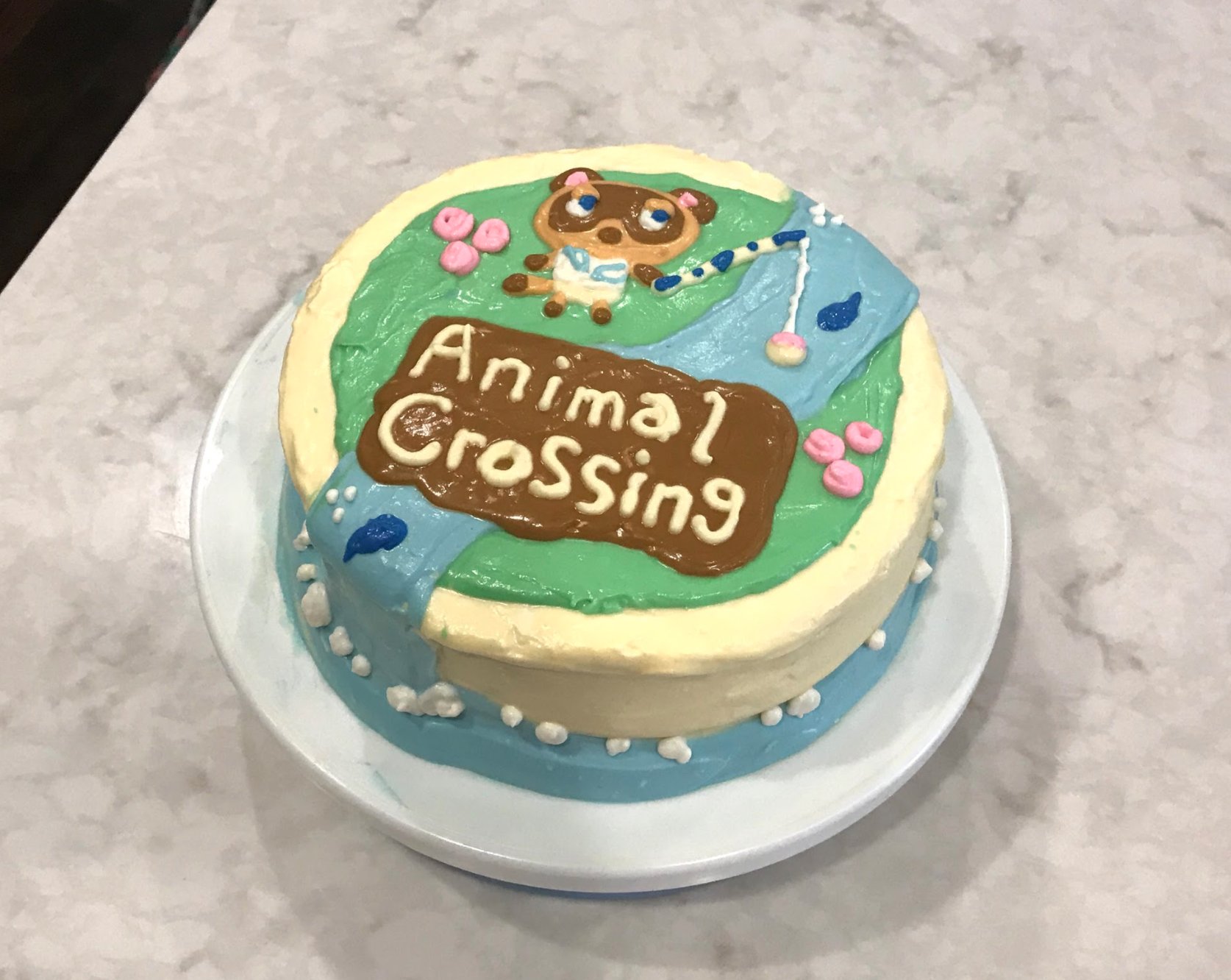 Terrifying Gnome Made An Animal Crossing Cake To Celebrate The New Horizons Release Last Week