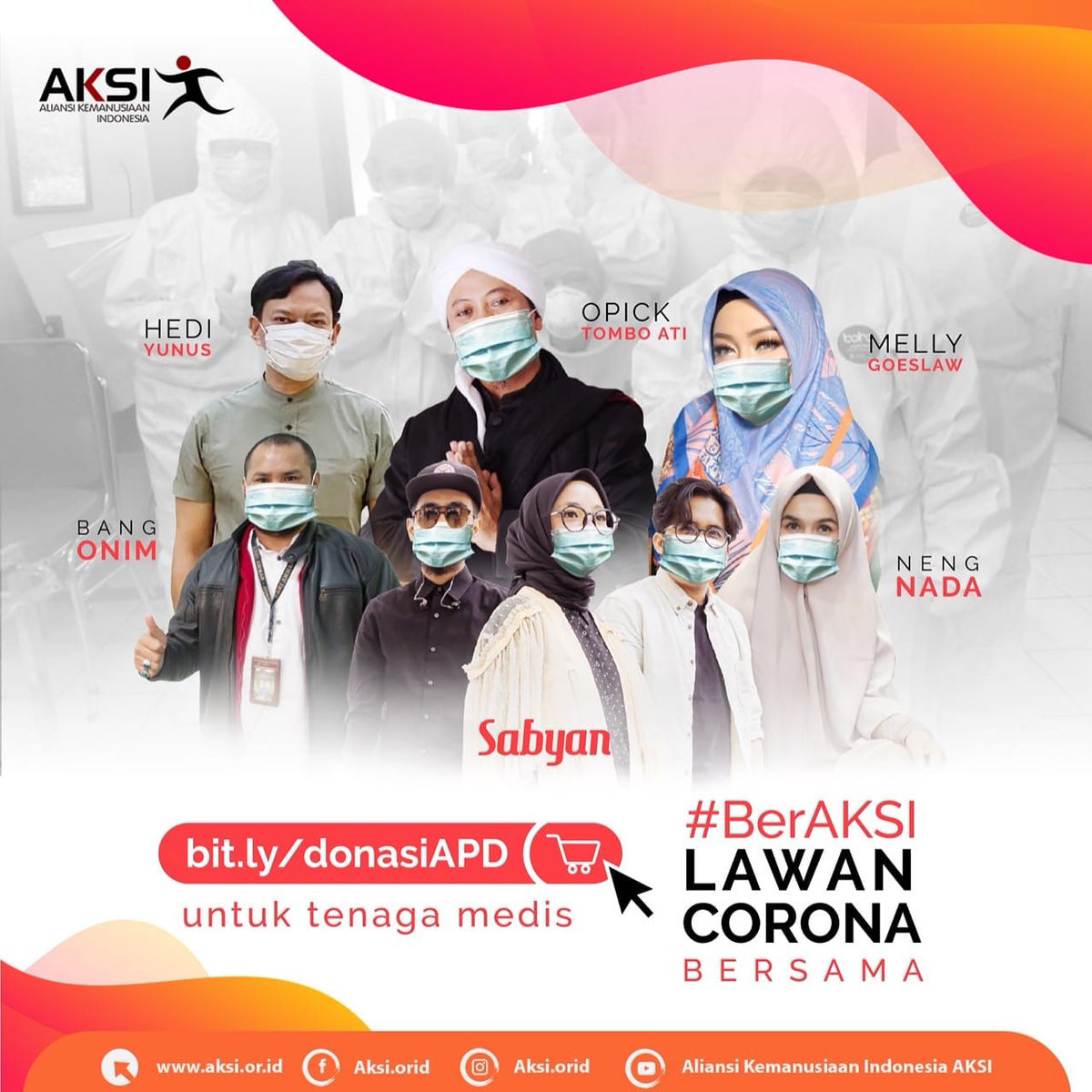 Info Lebih Lanjut Hubungi AKSI
0813 13200 900

#untiltomorrow #corona #covid_19 #SaatnyaBeraksi #AKSI #aliansikemanusiaanindonesia #donasionline #sedekah #dirumahaja #sedekahdarirumah