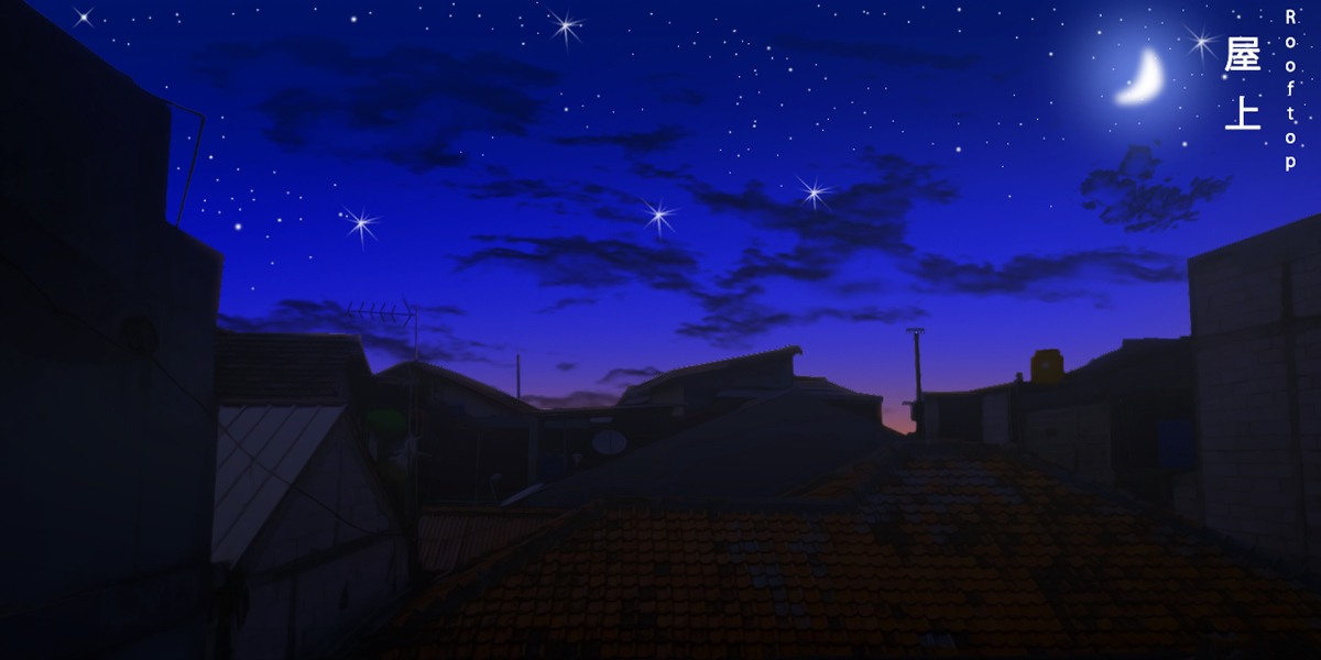 Khat Rooftop Art Anime Background 背景 ドット絵 風景 田んぼ 晴れた日 ジャカルタ Day T Co Qrdynsu8hj