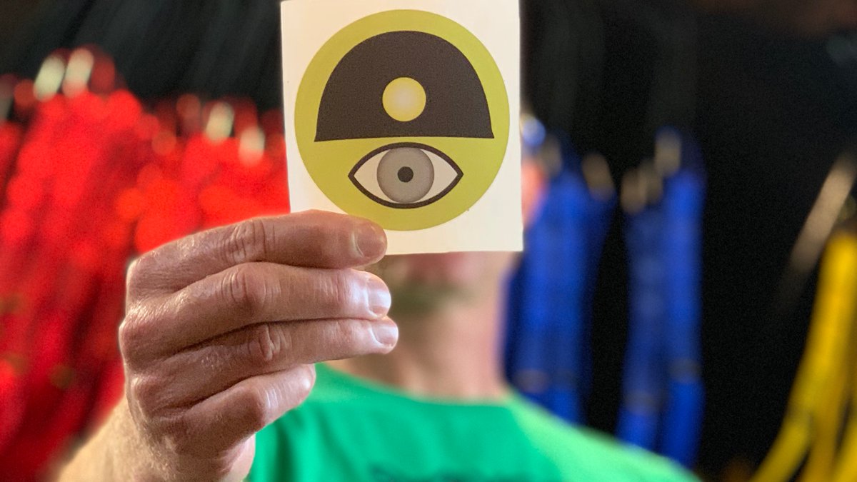 SwaygoGear's tweet photo. Limited time! Cyclops stickers. 3” round, durable poly. $20 ea. 100% goes to help @scci_caves purchase this wonderful cave. https://t.co/Hv0MOWTcP2 #savecyclops https://t.co/J0RuqnT9D0