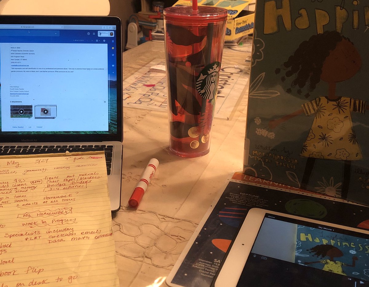 Whole new world of teaching...it’s like being a first year teacher all over again. #teachers unite #distancelearning <a href="/NCCountrySchool/">New Canaan Country</a>